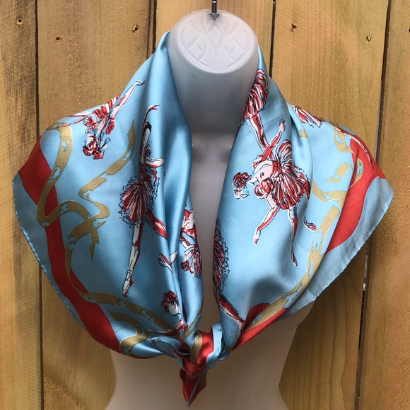 The Dance Silk Hand-rolled Rectangular Scarf - Picture 1 of 10